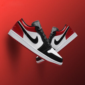 耐克（NIKE）籃球鞋553560-116（黑紅女） 