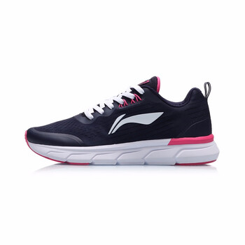 李寧（LI-NING）跑步鞋深豌藍/妃粉紅-3 