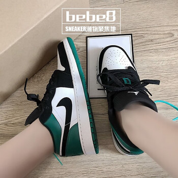 耐克（NIKE）籃球鞋黑綠腳趾女553560-113 