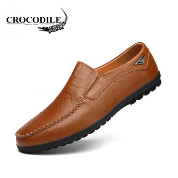 鱷魚恤（CROCODILE）男士8019紅棕色 