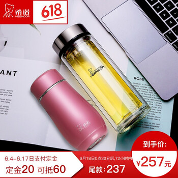 雙層防燙玻璃杯，讓你喝水更方便