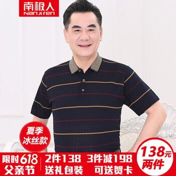 南極人（Nanjiren） 短袖 男士T恤 AGRD113藏青 