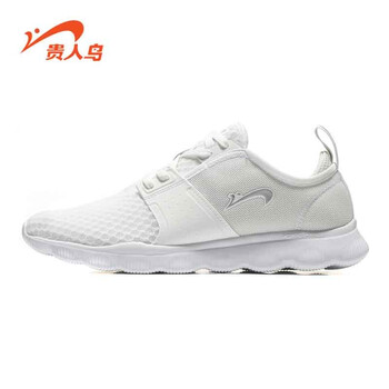 貴人鳥(niǎo)跑步鞋P82345-1白 