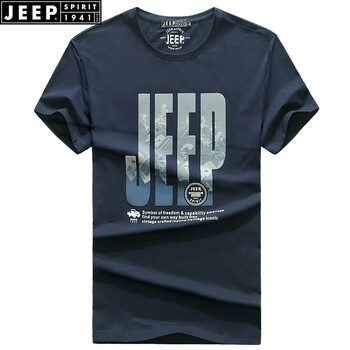 Jeep 短袖 男士T恤 寶藍(lán)色(0121款) 