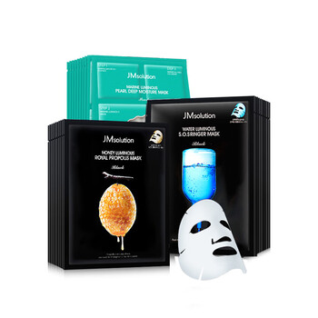 JMsolution面膜控油平衡，補水保濕，細致毛孔，提拉緊致，舒緩修復，提亮膚色