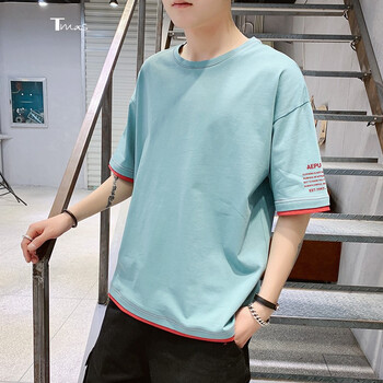 湯米雄獅（TOMIXIONES） 短袖 男士T恤 9012-湖藍(lán) 