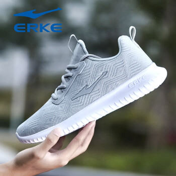 鴻星爾克（ERKE）跑步鞋淺灰色 42