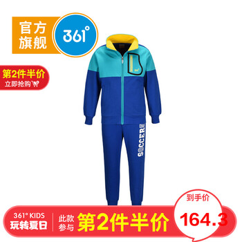 藍色外套男童