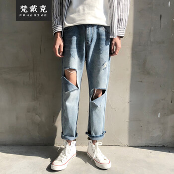 梵戴克 直筒褲 港風 男士牛仔褲