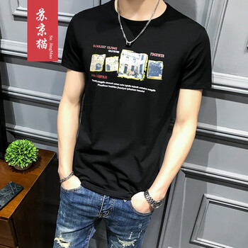 蘇京貓 短袖 男士T恤 T02黑 