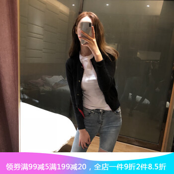 印花袖針織衫，微胖女生的好幫手