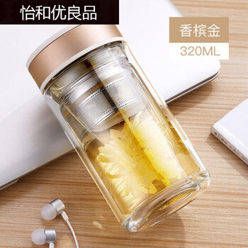 創(chuàng  )意防燙，雙層玻璃水杯不能少