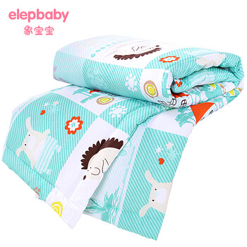 象宝宝（elepbaby）儿童夏凉被婴儿被子幼儿园被褥全棉空调被幼儿园被子120X150CM(小鹿斑比)
