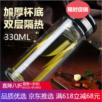 雙層防燙玻璃杯，讓你愛上喝熱茶