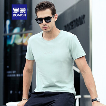 羅蒙（ROMON） 短袖 男士T恤 75912豆綠 