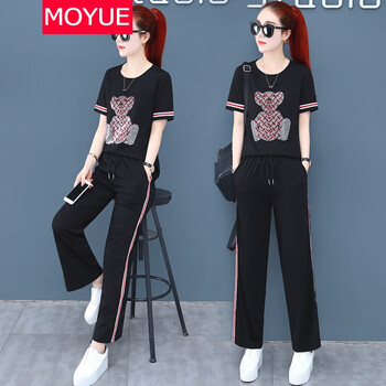 茉玥（MOYUE） 高腰 闊腿褲 女 長褲 休閑褲