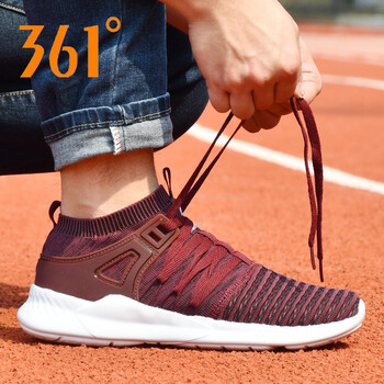 361度跑步鞋6707深隊(duì)紅/烏黑色  