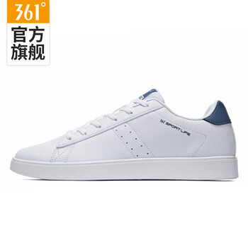 361度板鞋361度白/棋盤灰 44，39，40，41，42，43