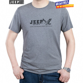 吉普（JEEP） 短袖 男士T恤 TS0062灰色 