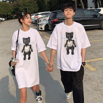 美連誠(chéng) 印花，燙畫 短袖 T恤 女 圓領(lǐng)