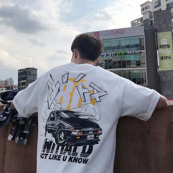 deciuhlae 短袖 男士T恤 黑車白 