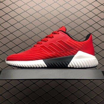 阿迪達(dá)斯（Adidas）跑步鞋B75875休閑慢跑醒目紅 39