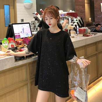 其他品牌 刺繡 短袖 T恤 女 V領(lǐng)