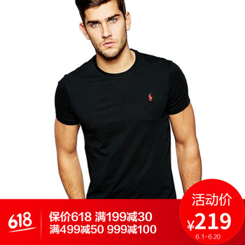 Polo Ralph Lauren 短袖 男士T恤 RL BLACK 黑 