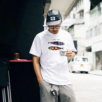 BOY&STUDIO 短袖 男士T恤 白色雙魚 