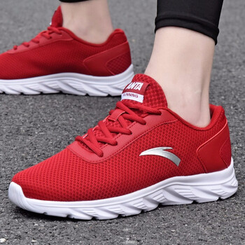 安踏（ANTA）跑步鞋體育紅/銀色/白 42