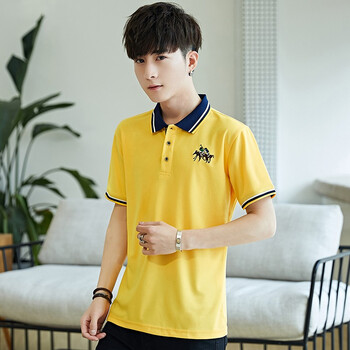 雨林木森（yulinmusen） 短袖 男士T恤 黃色 