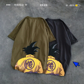 奈瑾（NAIJIN） 短袖 男士T恤 軍綠色-悟 