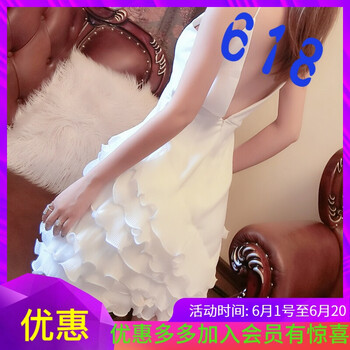 感露背無袖連衣短裙