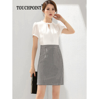 TOUCHPOINT 格子 拼接，格子，拉鏈 連衣裙