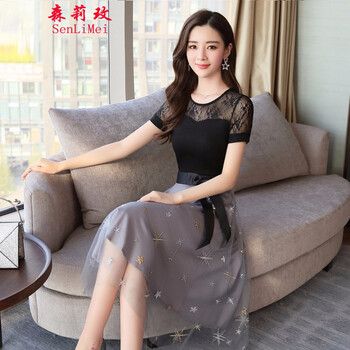 森莉玫（SenLiMei）  不規(guī)則 連衣裙
