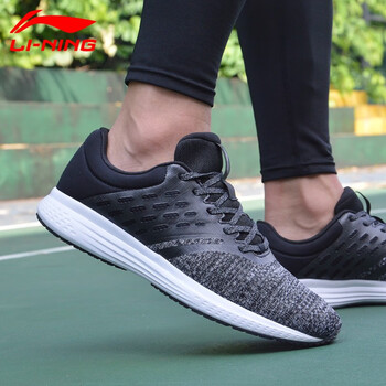 李寧（LI-NING）跑步鞋標(biāo)準(zhǔn)黑/鐵青灰/標(biāo)準(zhǔn)白 44，39.5，39，41.5，41，42，43