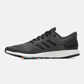 阿迪達(dá)斯（Adidas）跑步鞋CM8315黑色+純質(zhì)灰 