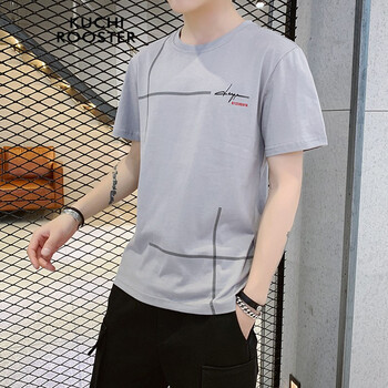KUCHI ROOSTER 短袖 男士T恤 T7899灰色 