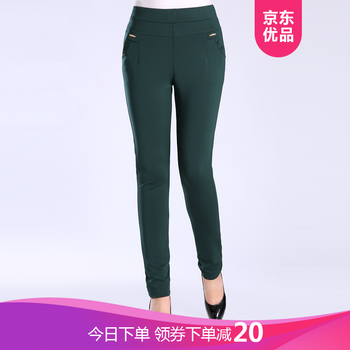穿高腰喇叭褲，微胖妹子的好幫手
