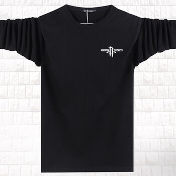 晛茗威（XIANMINGWEI） 長(cháng)袖 男士T恤 黑 色 火箭 4XL，5XL，L，M