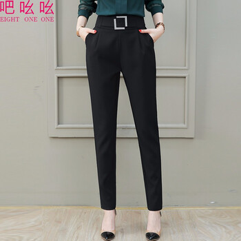 吧吆吆（EIGHT ONE ONE） 自然腰 哈倫褲 女 長褲 休閑褲