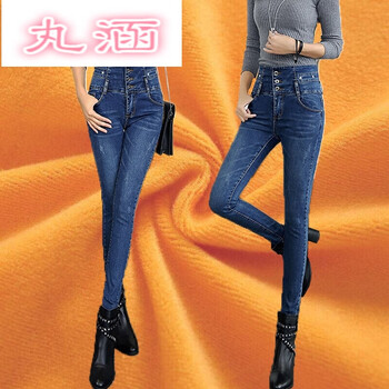 牛仔褲背帶加絨
