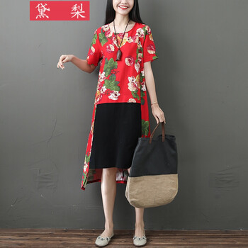 優(yōu)雅印花連衣裙，讓你美出新高度