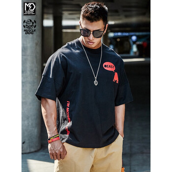 MUSCLEDOG 短袖 男士T恤 黑色（XXL預售5.21發(fā)貨） 