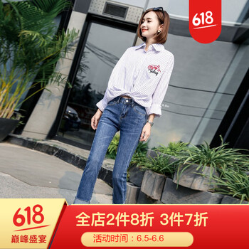 雙腿牛仔褲，微胖妹子的好幫手