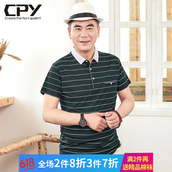 CPY 短袖 男士T恤 2762綠色 
