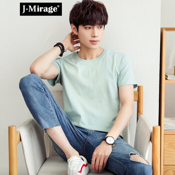 J·Mirage 短袖 男士T恤 草綠色 