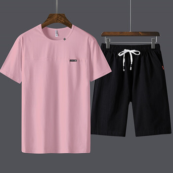 格雷森馬爾 短袖 男士T恤 粉紅+黑 