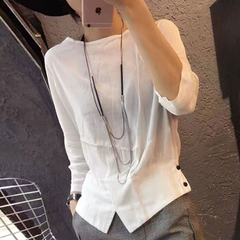 純色七分袖，打造清爽小仙女