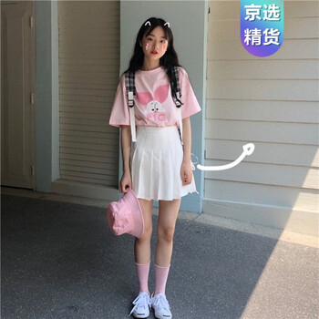 恒潮（HengChao） 印花 短袖 T恤 女 圓領(lǐng)